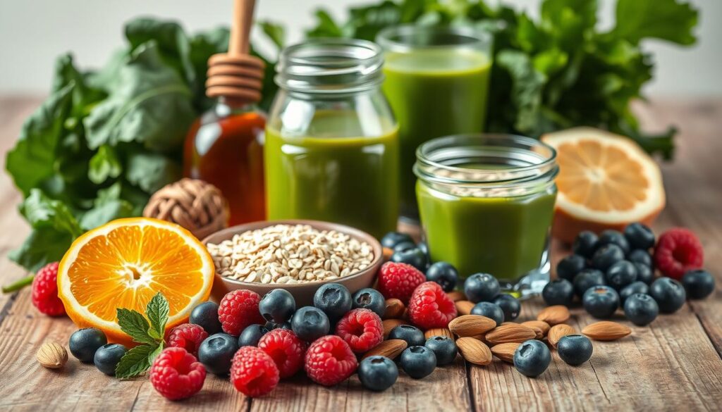 healthy breakfast ingredients
